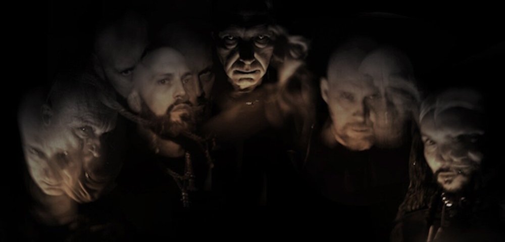 Mayhem band members in dark atmospheric setting, promotional photo for Liturgy of Death album 2026