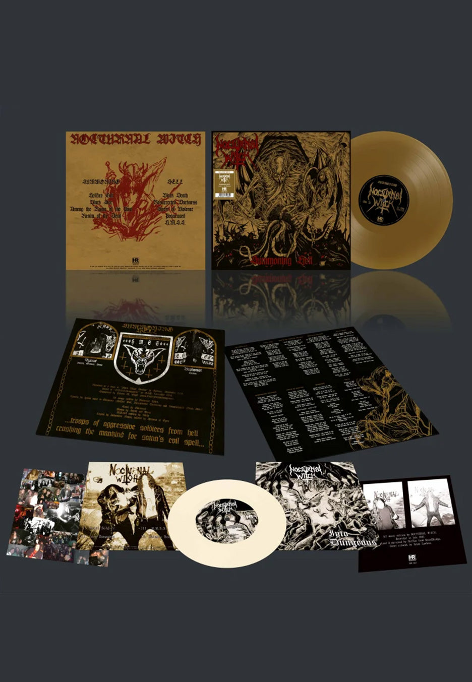 Nocturnal Witch - Summoning Hell Ltd. Gold - Colored Viny + 7 Inch | Neutral-Image