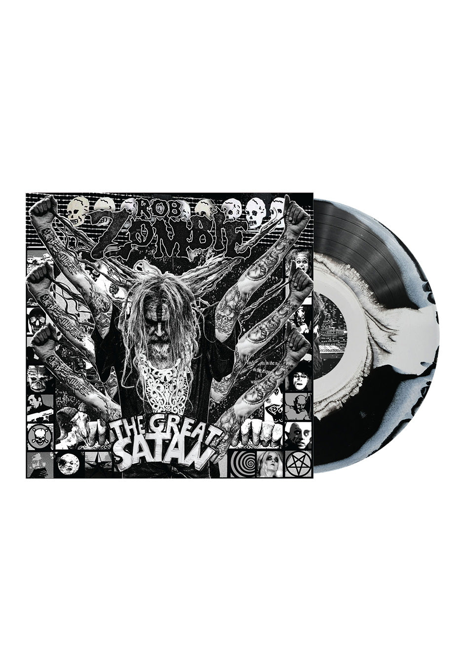 Rob Zombie - The Great Satan Ltd. Black And White Swirl - Colored Vinyl | Neutral-Image