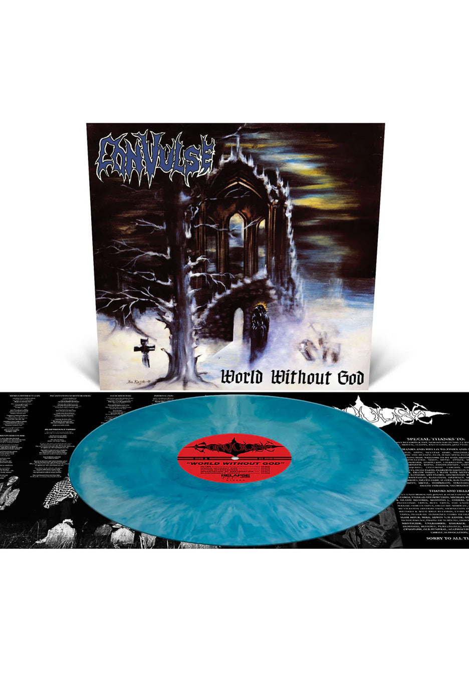 Convulse - World Without God (Reissue) Ltd. Sea Blue/White Galaxy - Colored Vinyl | Neutral-Image