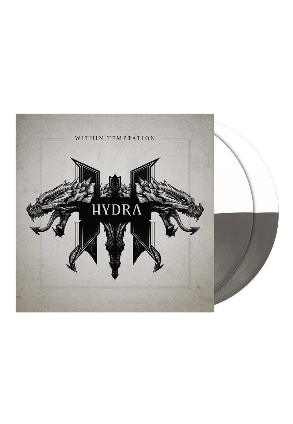 Within Temptation Hydra Ltd. 30th Years Within Temptation Silver/White Split Colored 2 Vinyl