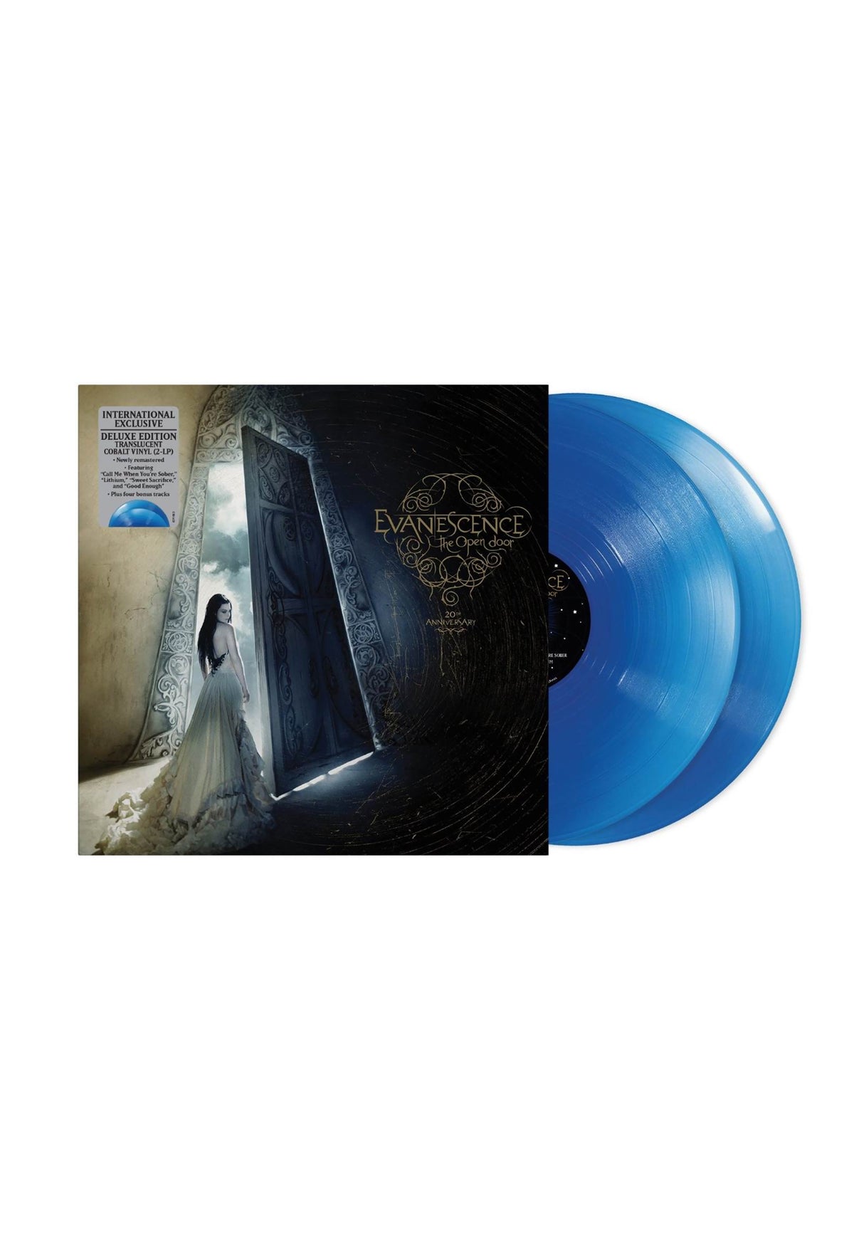 Evanescence The Open Door Deluxe Edition Translucent Cobalt Blue Colored 2 Vinyl