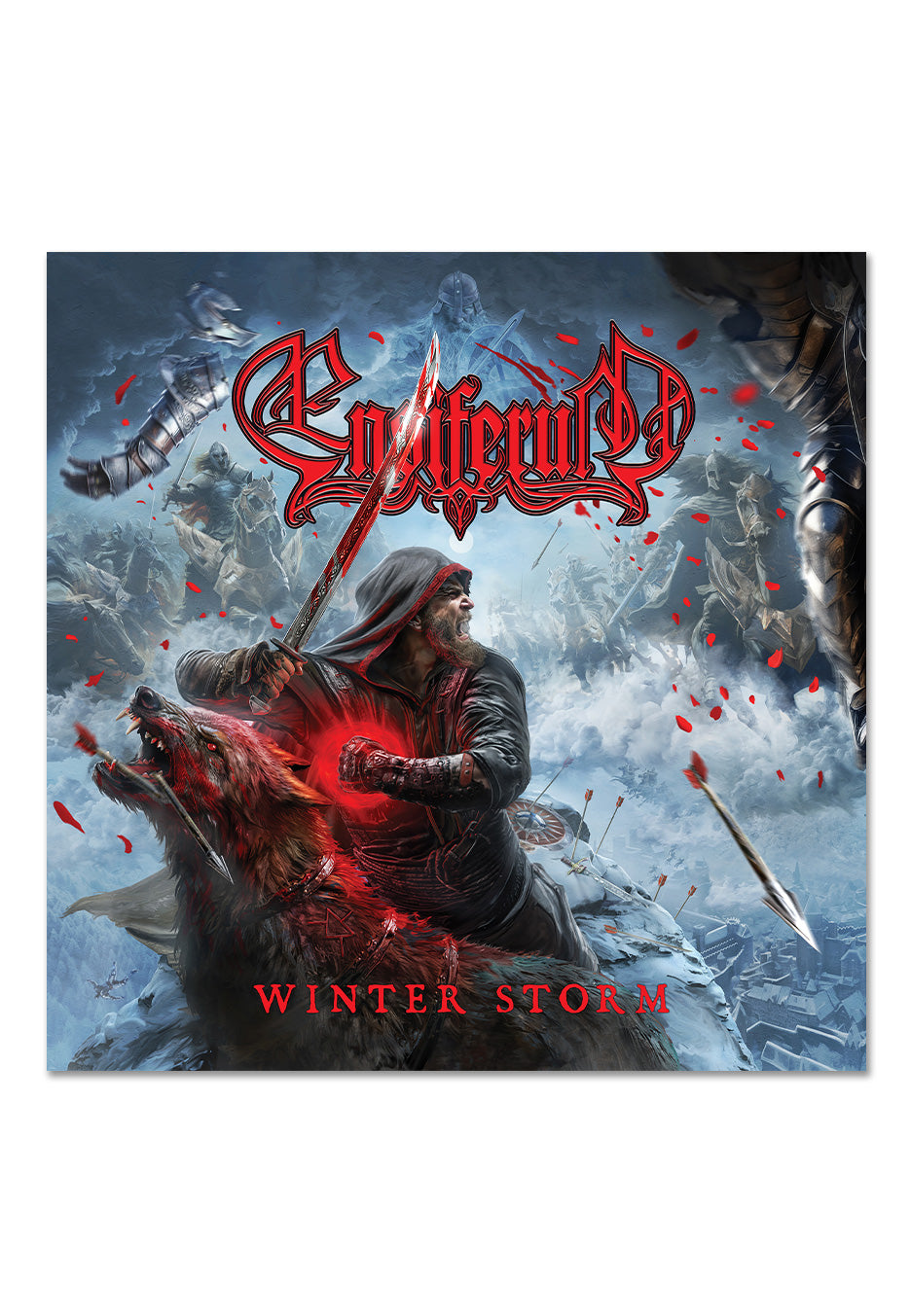 Ensiferum Winter Storm Ltd. Blood Red Marbled Vinyl