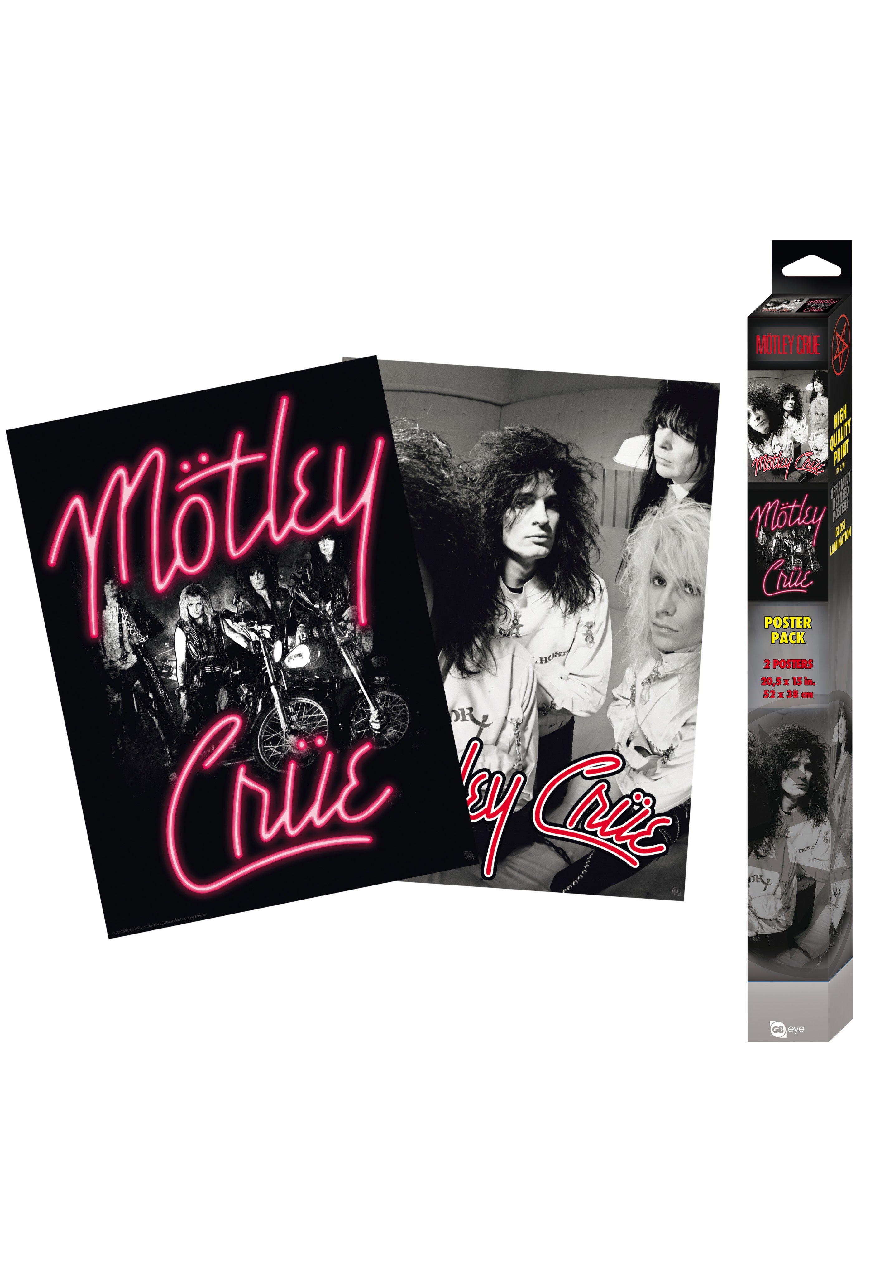 Mötley Crüe - Neon and Straightjackets Chibi Set - Poster | AFM