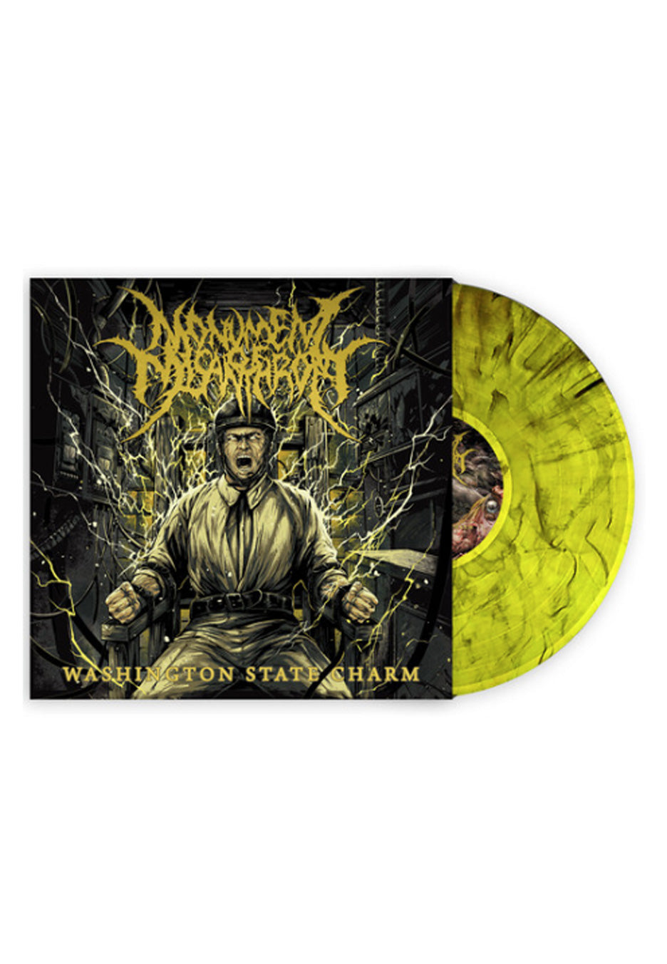 Monument Of Misanthropy Washington State Charm Ltd. Yellow/Black Marbled Vinyl