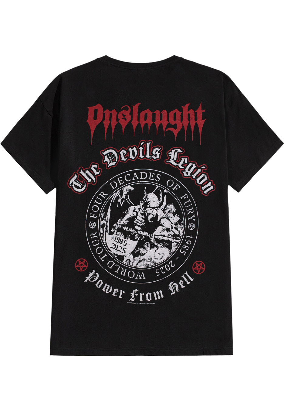 Onslaught - Power From Hell - T-Shirt | Neutral-Image