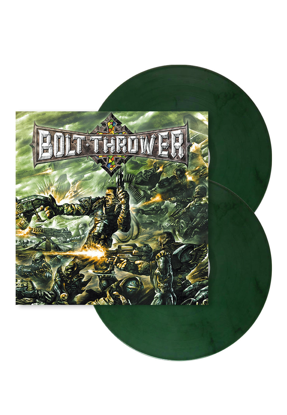 Bolt Thrower - Honour Valour Pride (Reissue) Clear Armory Green - Marbled 2 LP | Neutral-Image