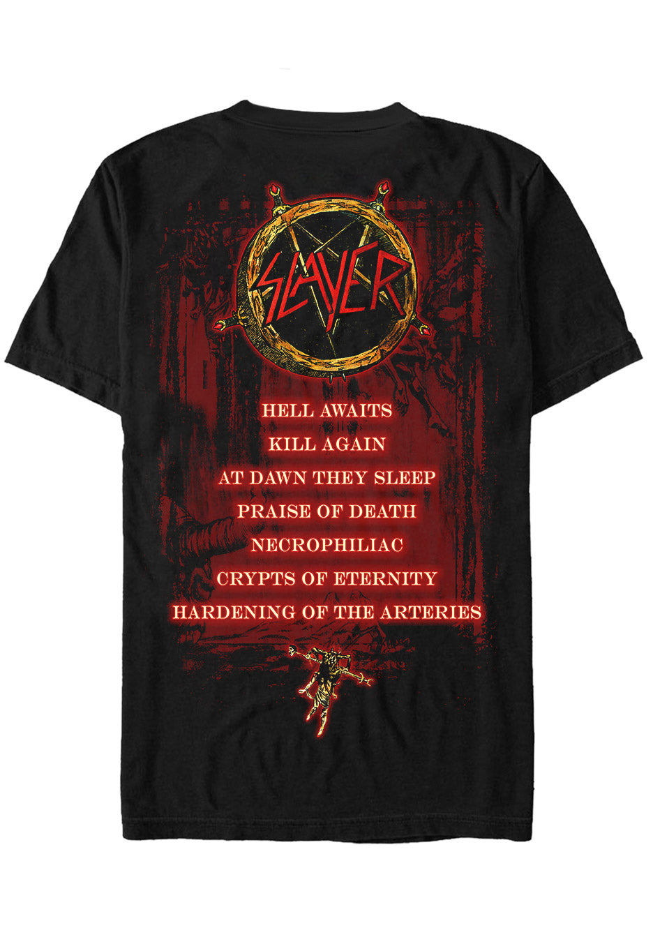 Slayer - Hell Awaits Tracklist - T-Shirt | Neutral-Image