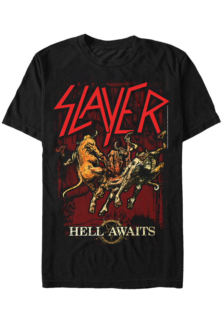 Slayer - Hell Awaits Tracklist - T-Shirt | Neutral-Image