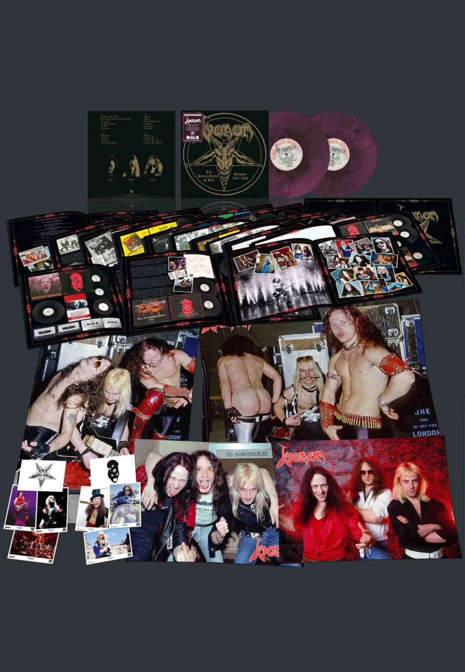 Venom - The Seven Gates Of Hell: Singles 1981-1985 Ltd. Purple/Black Galaxy - Colored 2 Vinyl | Neutral-Image