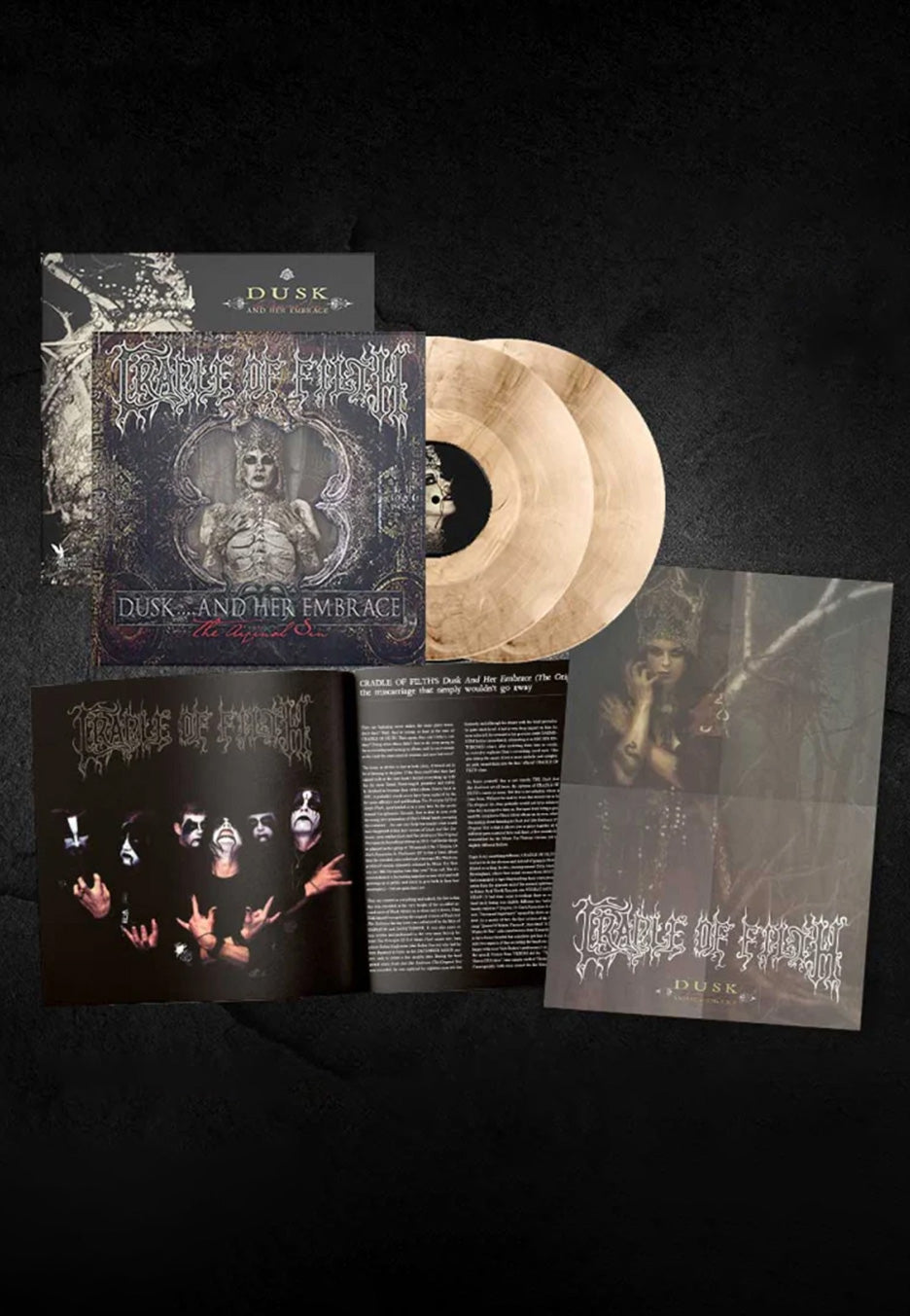 Cradle Of Filth - Dusk And Her Embrace Ltd. Galaxy Cream/Black - Colored 2 Vinyl | Neutral-Image