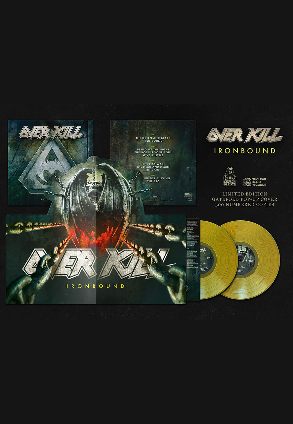 Overkill - Ironbound Ltd. Yellow - Colored 2 PopUp Vinyl | Neutral-Image