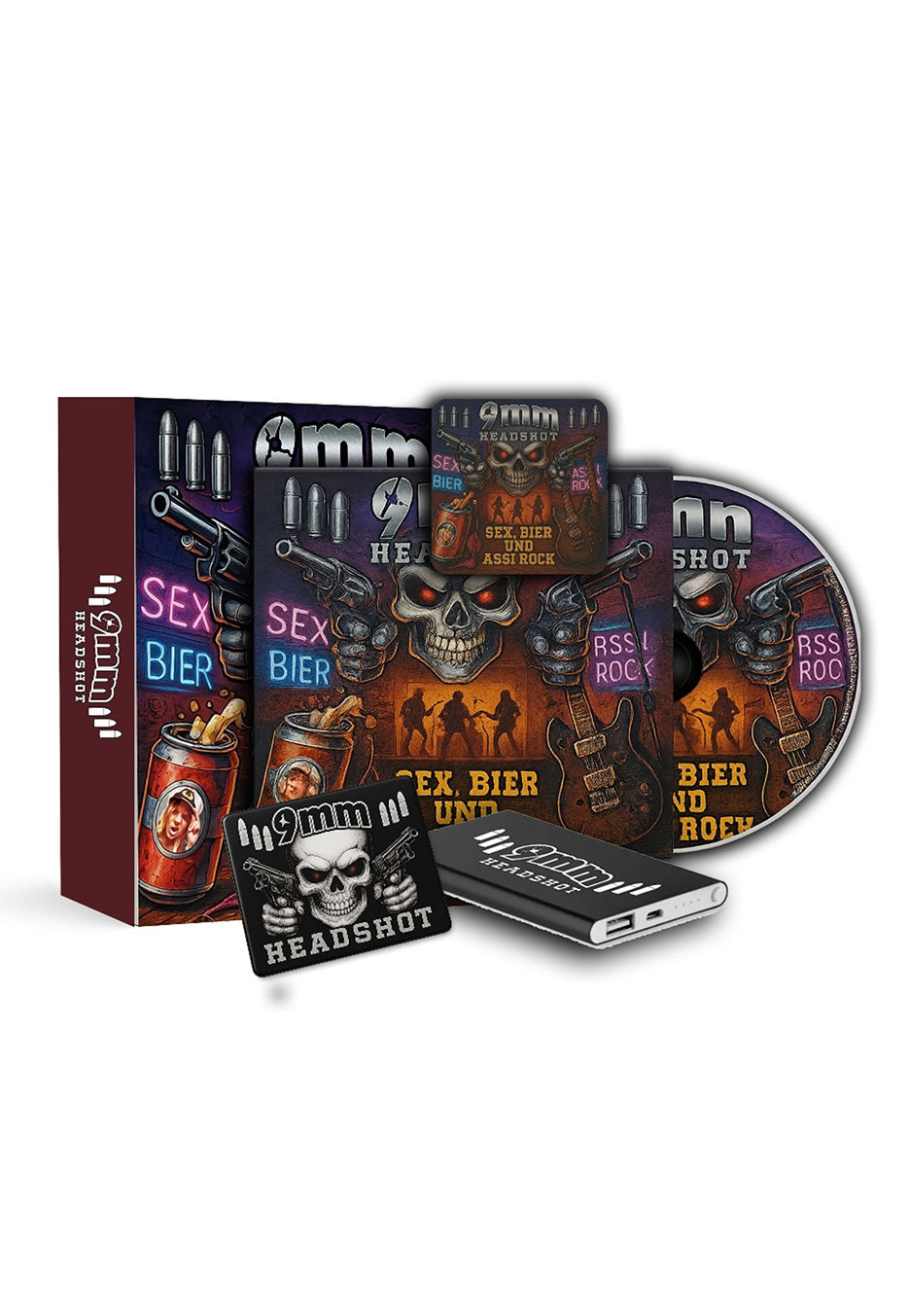 9mm - Sex, Bier und Assi Rock Ltd. - Fanbox CD | Neutral-Image