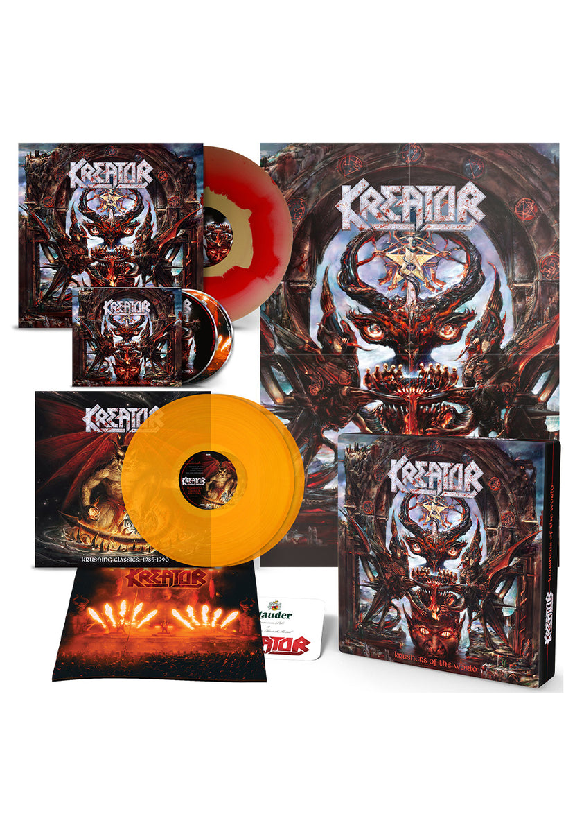 Kreator - Krushers Of The World Ltd. Gold/Red Ink Spot