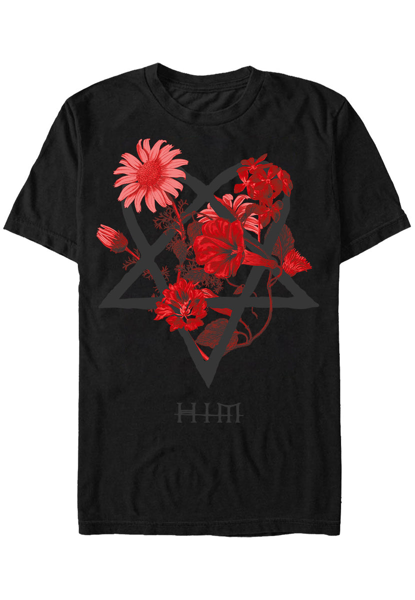 HIM - Heartagram Floral - T-Shirt | AFM Records