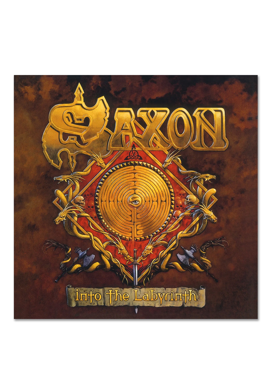 Saxon - Into The Labyrinth Ltd. Crystal Clear/Black - Marbled Vinyl | Neutral-Image