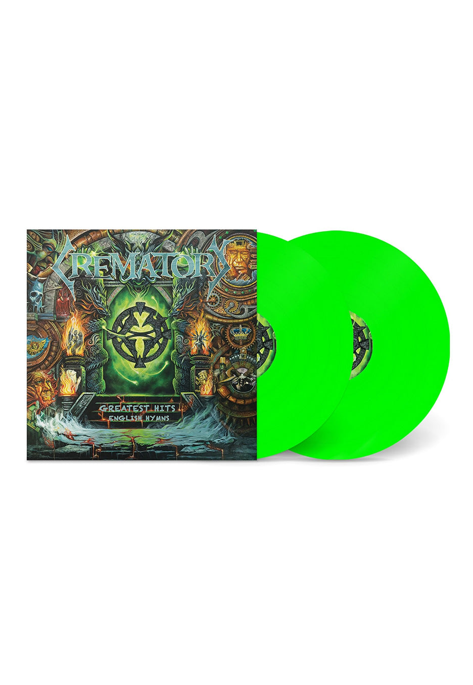 Crematory - Greatest Hits (English Hymns) Ltd. Neon Green - Colored 2 Vinyl  | Neutral-Image