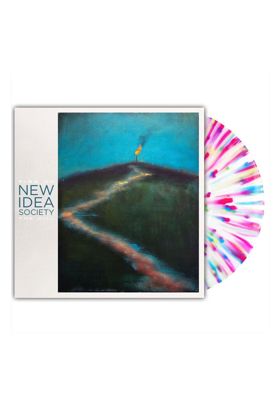 New Idea Society - Fire On The Hill Ltd. White w/ Rainbow - Splattered Vinyl | Neutral-Image