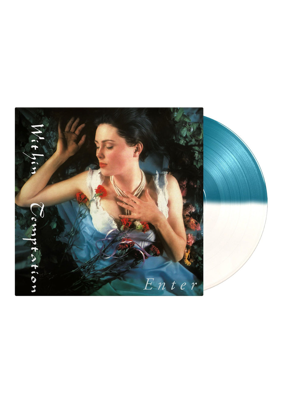 Within Temptation - Enter (WT 30 Years Anniversary) Ltd. Aquamarine/White Split - Colored Vinyl | Neutral-Image