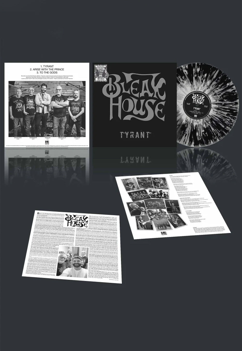 Bleak House Tyrant Ltd. Grey/White/Black Splattered Vinyl
