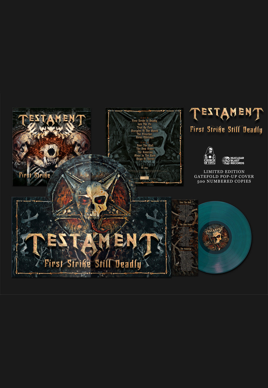 Testament - First Strike Still Deadly Ltd. Blue - Colored PopUp Vinyl | Neutral-Image