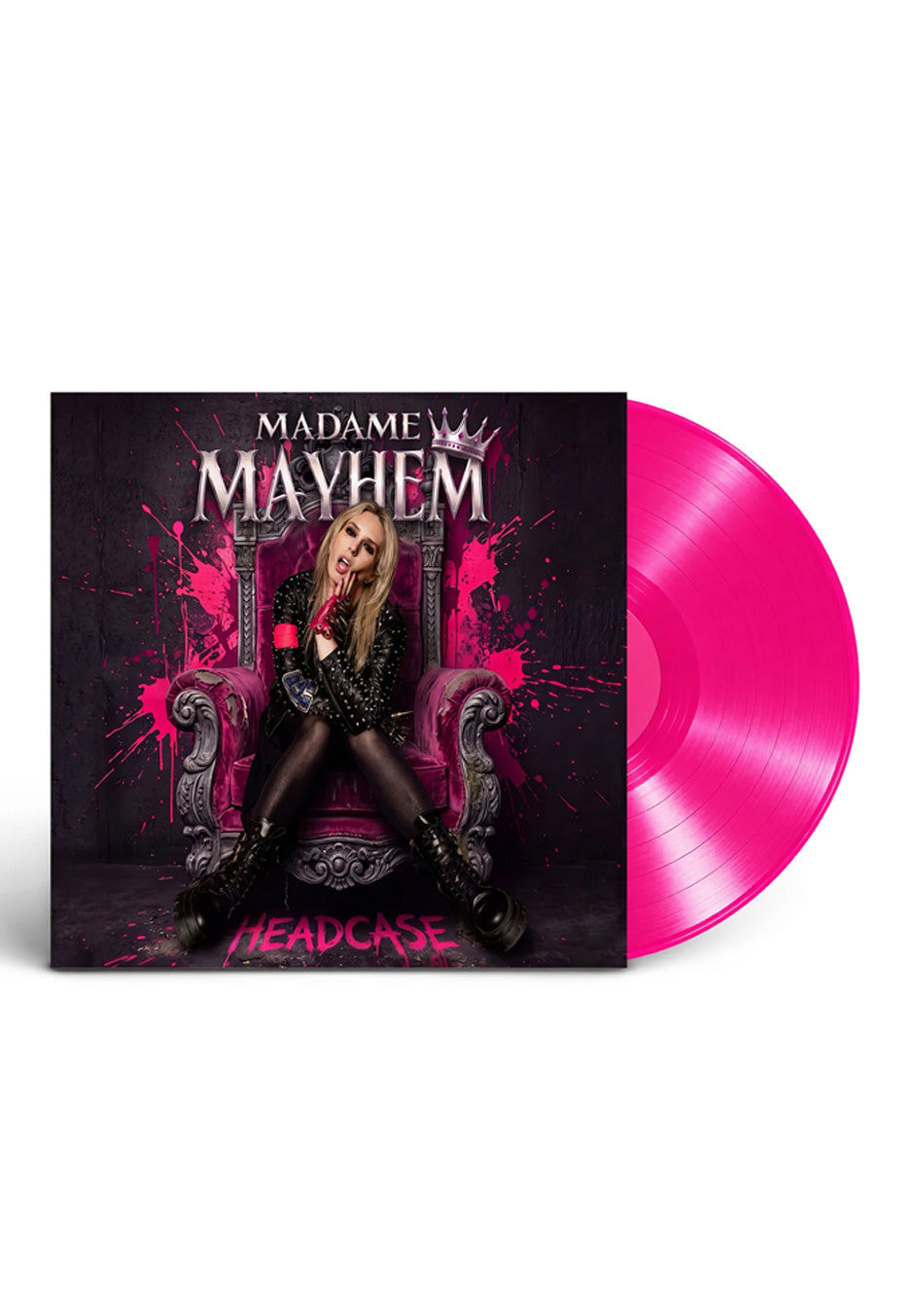 Madame Mayhem Headcase Ltd. Pink Colored Vinyl