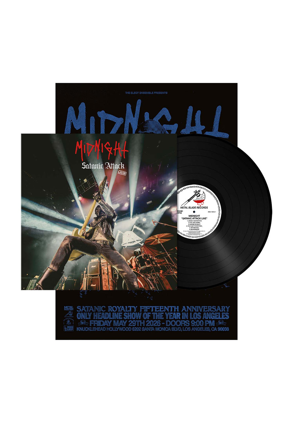 Midnight - Satanic Attack Live! Ltd. Blood Splatter - Splattered