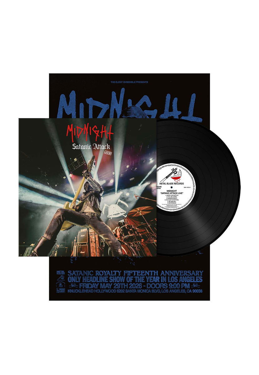 Midnight Satanic ty CD 2枚組 Midnight - Satanic Attack Live! - Vinyl | AFM Records