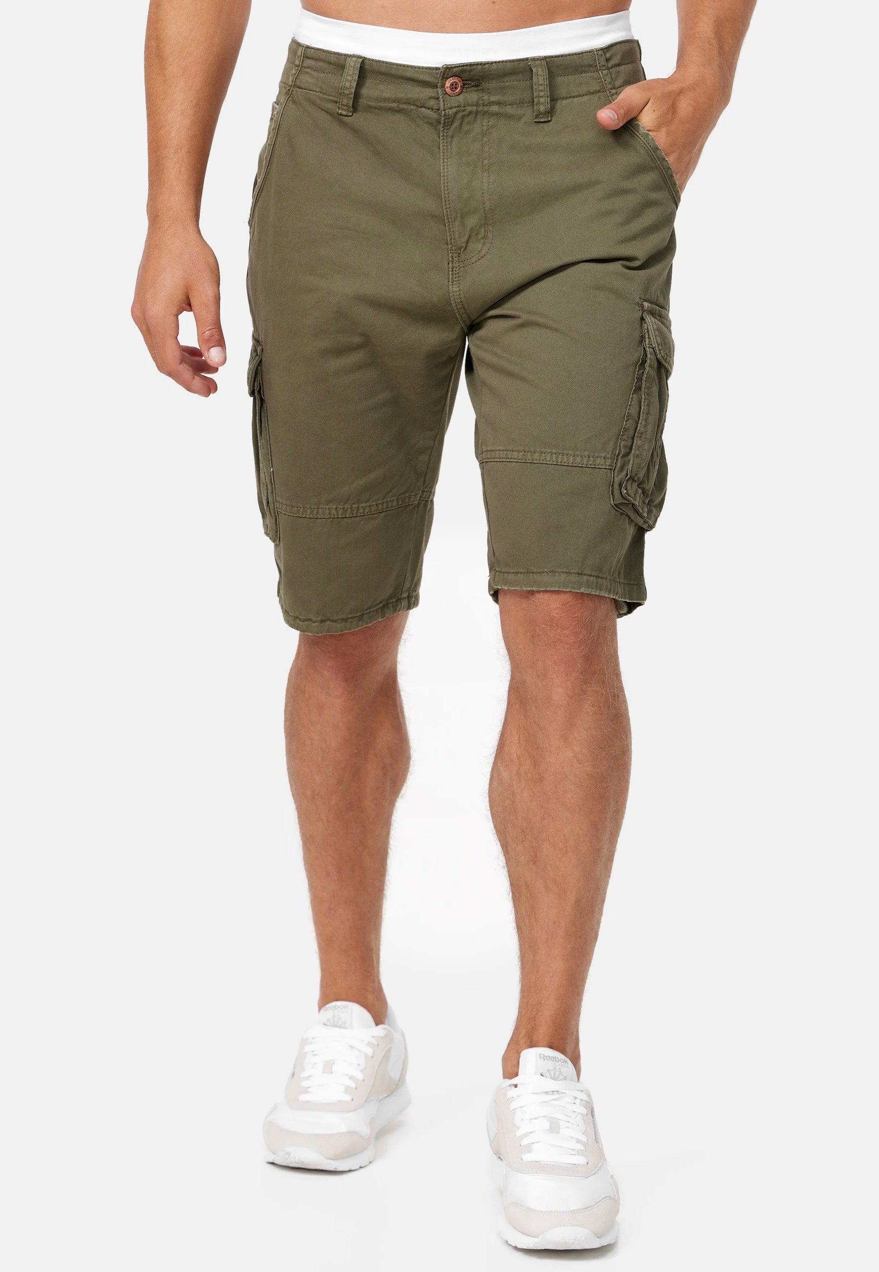 Indicode - Monroe Army - Shorts | Men-Image