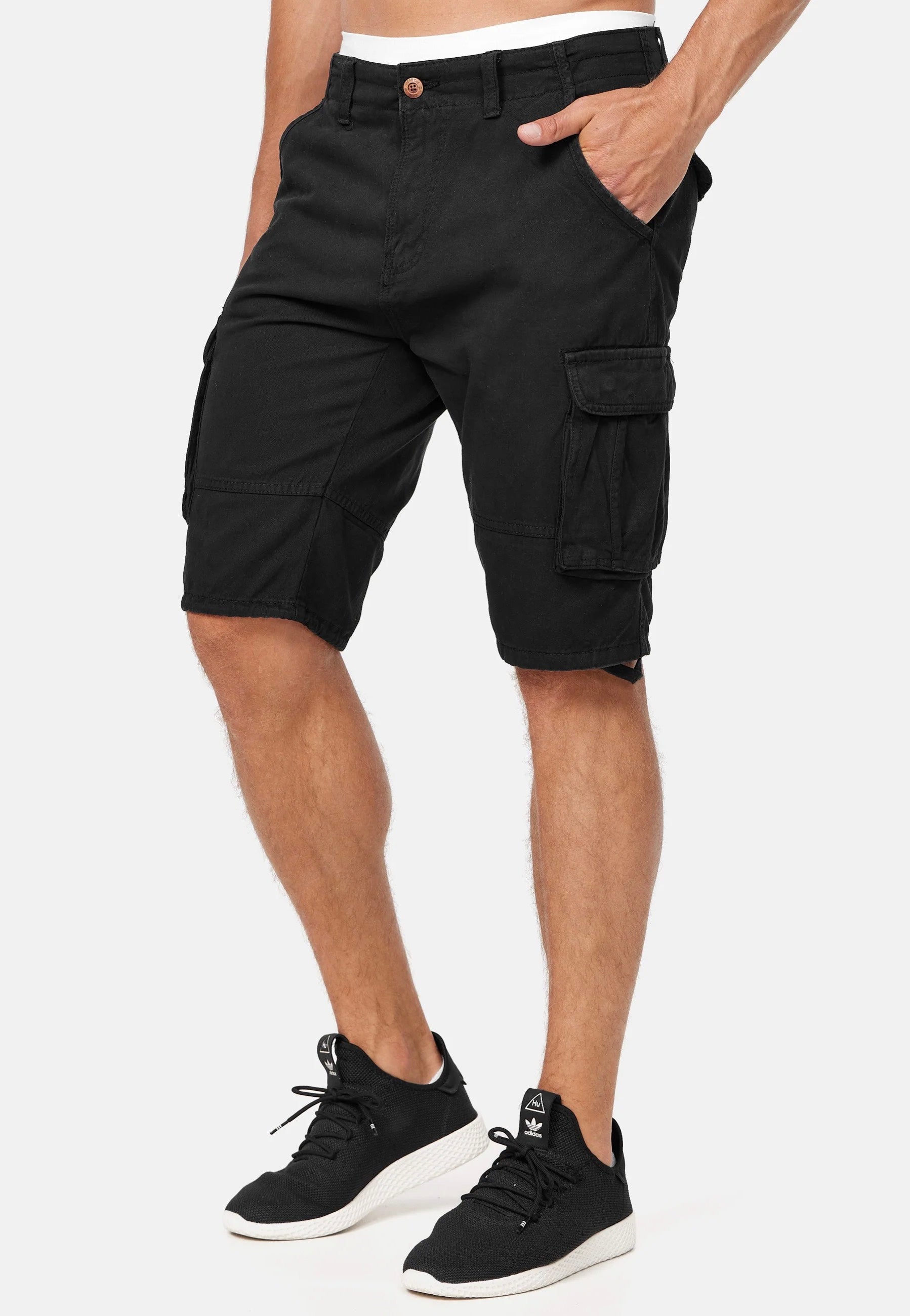 Indicode - Monroe Black - Shorts | Men-Image