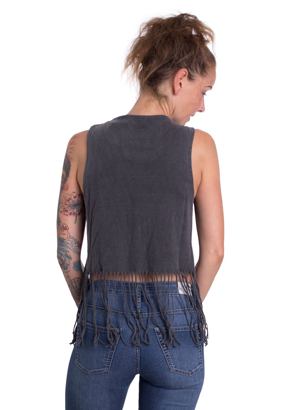 Black Sabbath - Vintage Cross With Tassels Grey - Girly | Women-Image