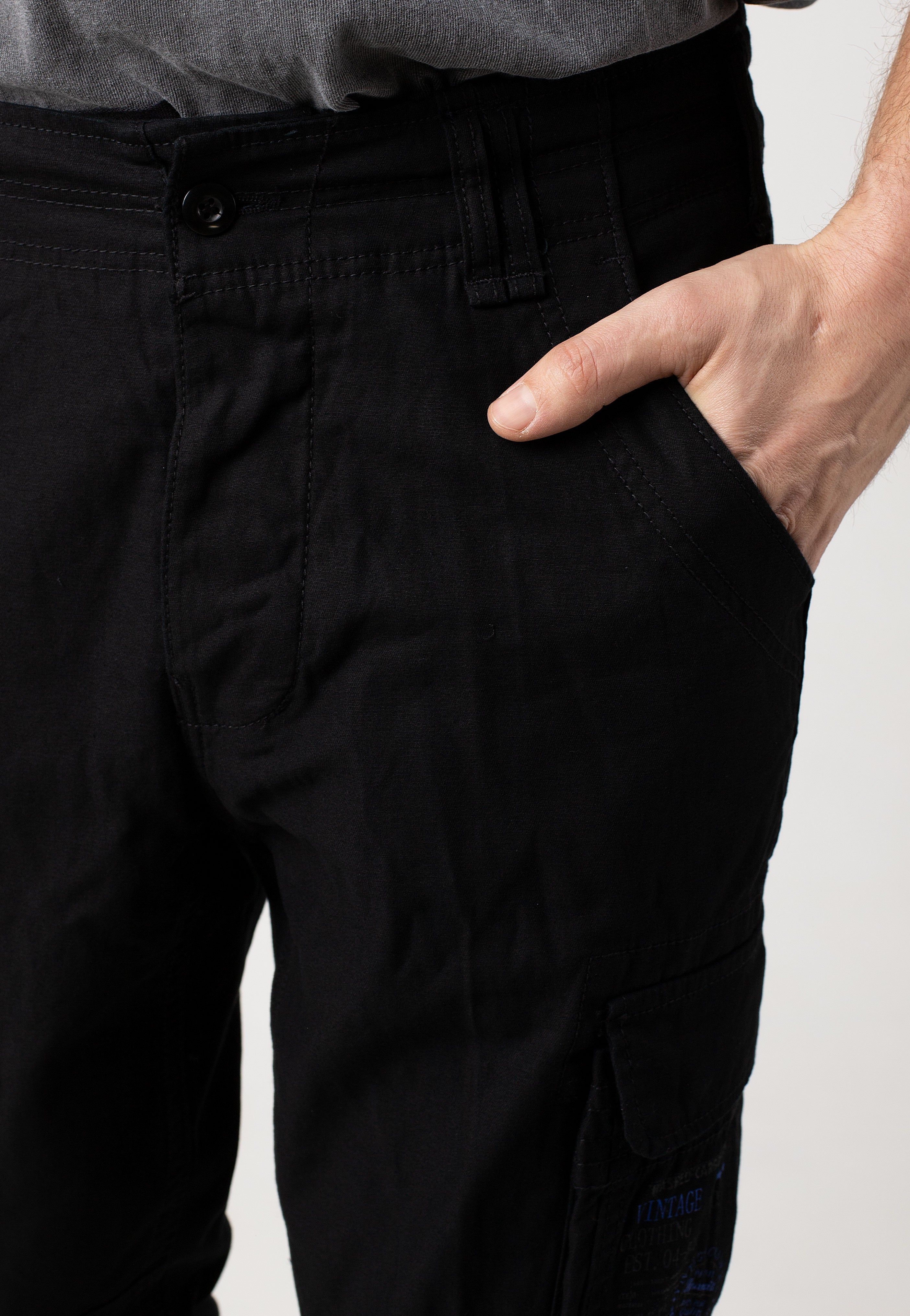 Brandit - Pure Slim Fit Black - Pants | Men-Image
