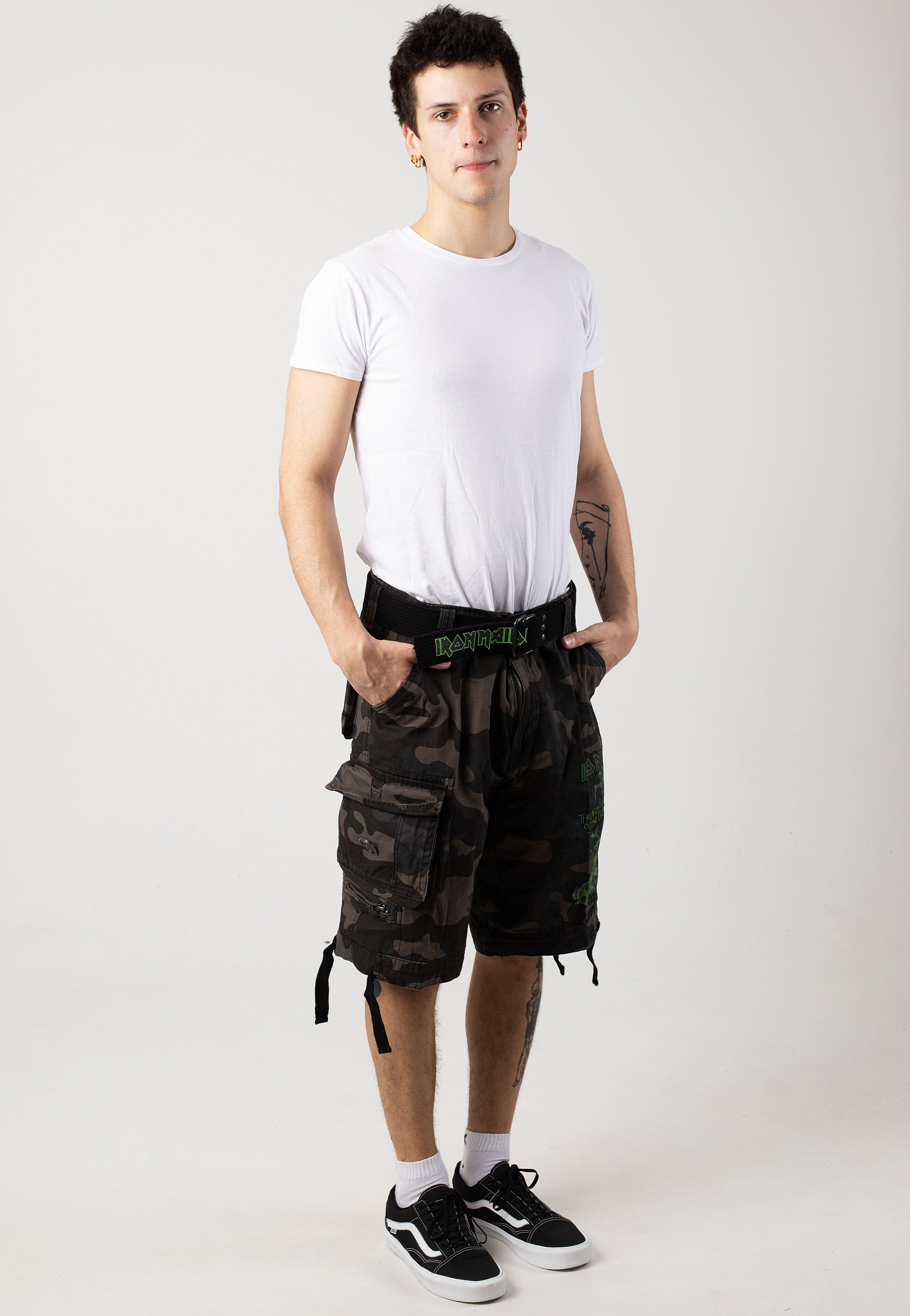 Brandit x Iron Maiden - Savage The Number Of The Beast Darkcamo - Shorts | Men-Image