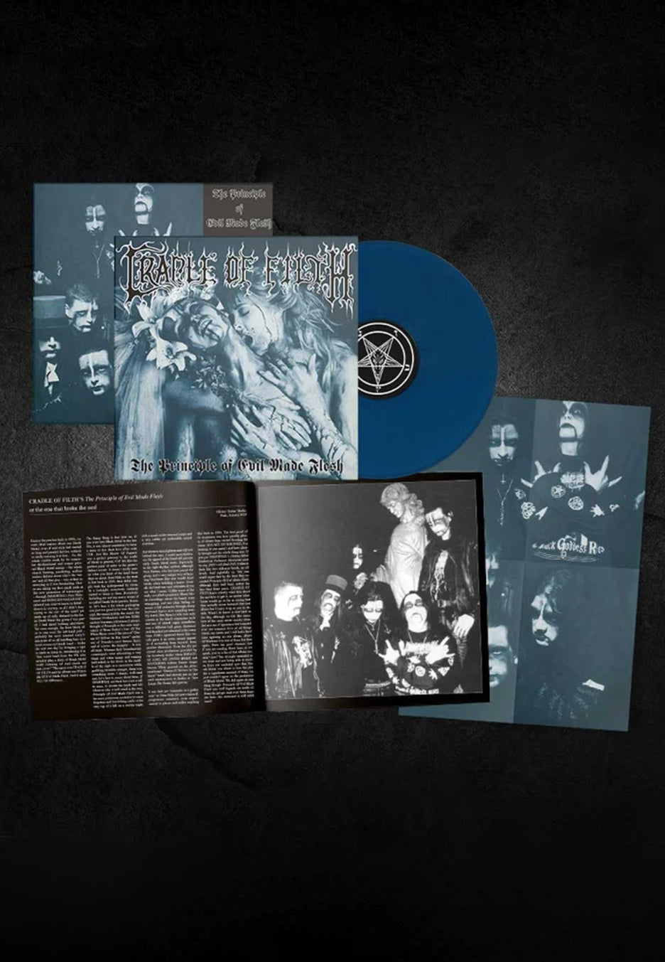 Cradle Of Filth The Principle Of Evil Made Flesh Ltd. Aqua Blue Colored Vinyl