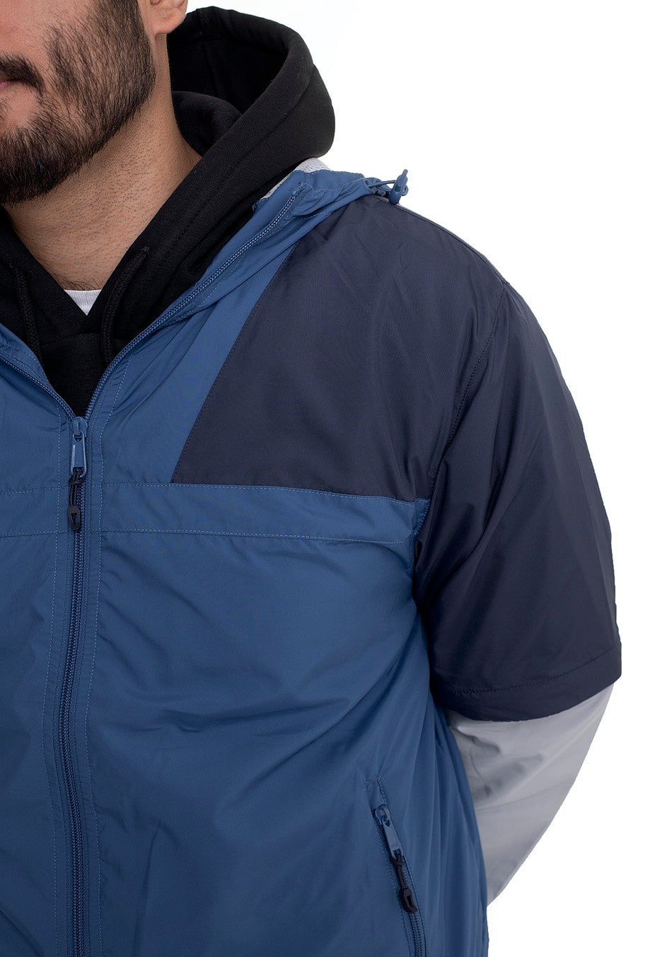 Urban Classics - Zip Away Track Sportyblue/Lightasphalt - Track Jacket | Men-Image
