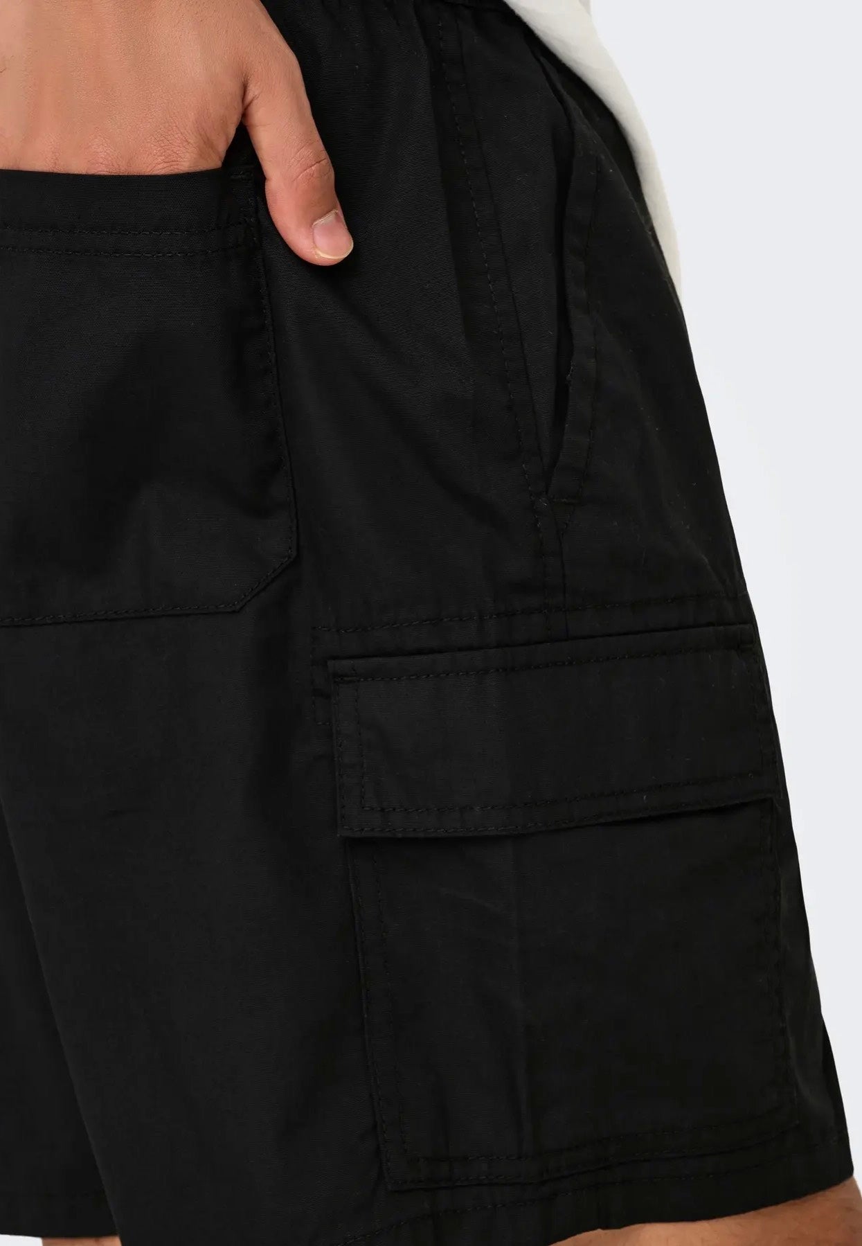Only & Sons - Kal Cargo 0287 CS Black - Shorts | Men-Image