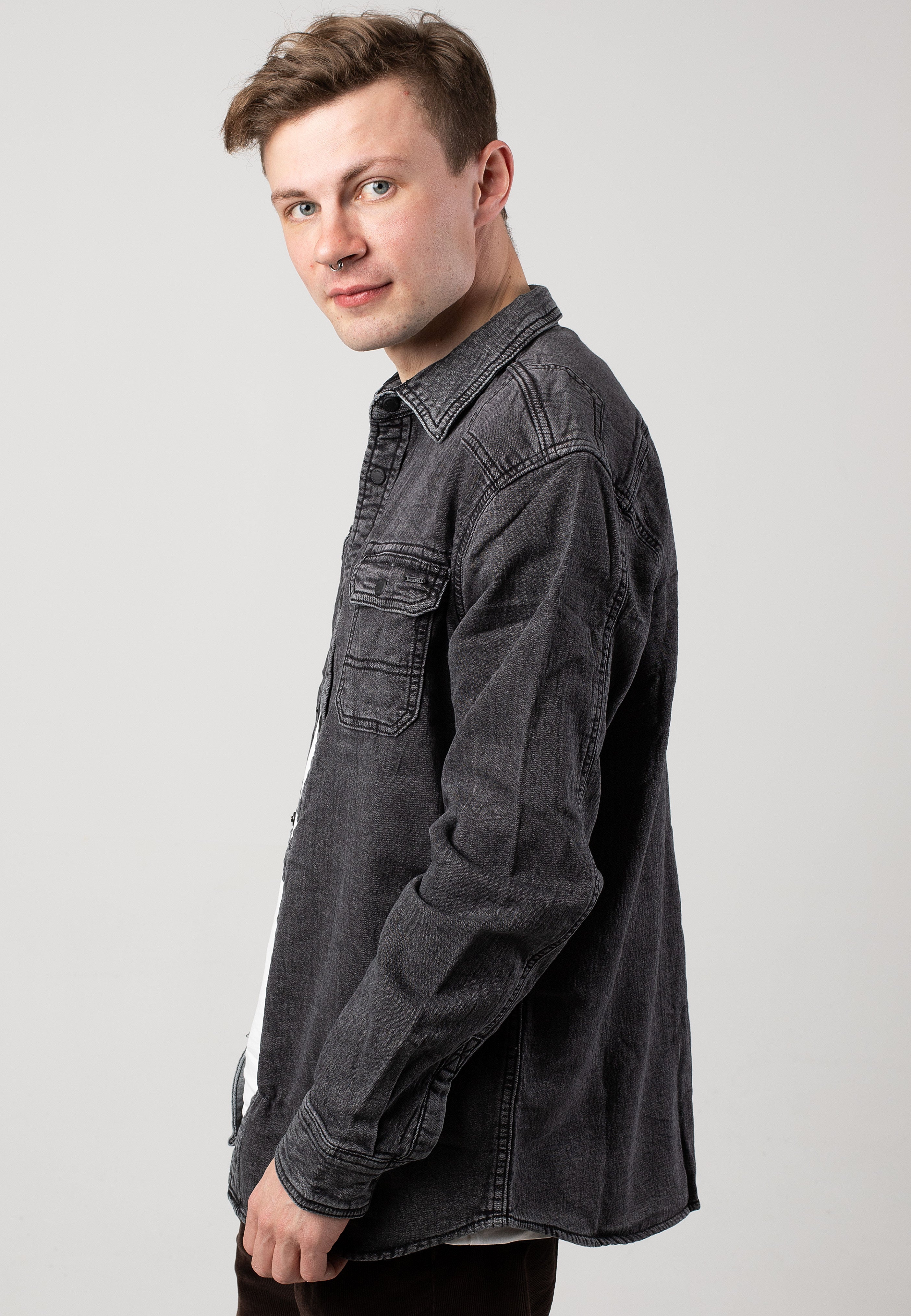 Indicode - Cash Black - Shirt | Men-Image