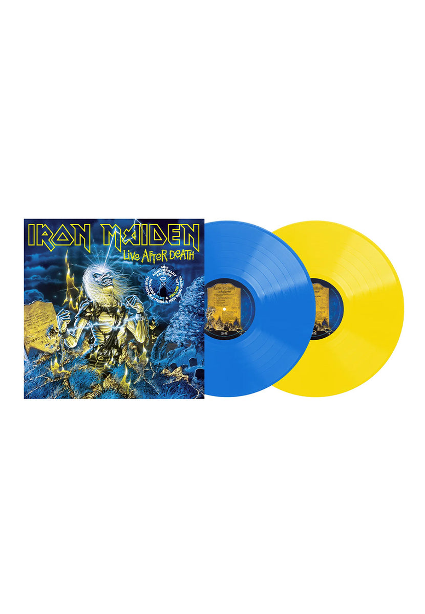 Iron Maiden - Live After Death (40th Anniversary) Ltd. Blue & Yellow -