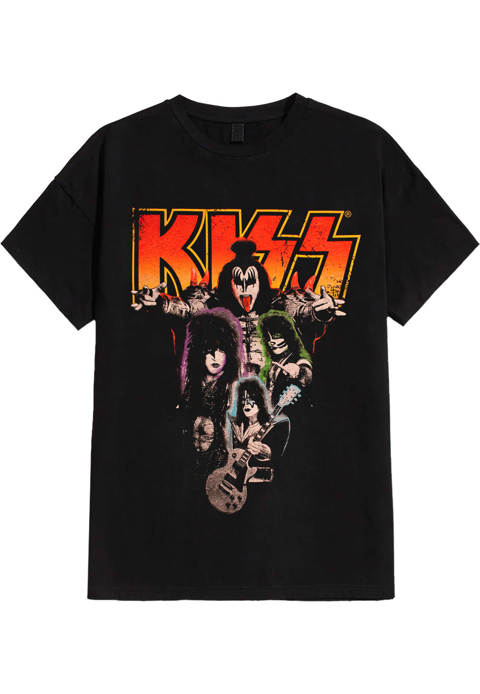 Kiss - Neon Band - T-Shirt | Neutral-Image