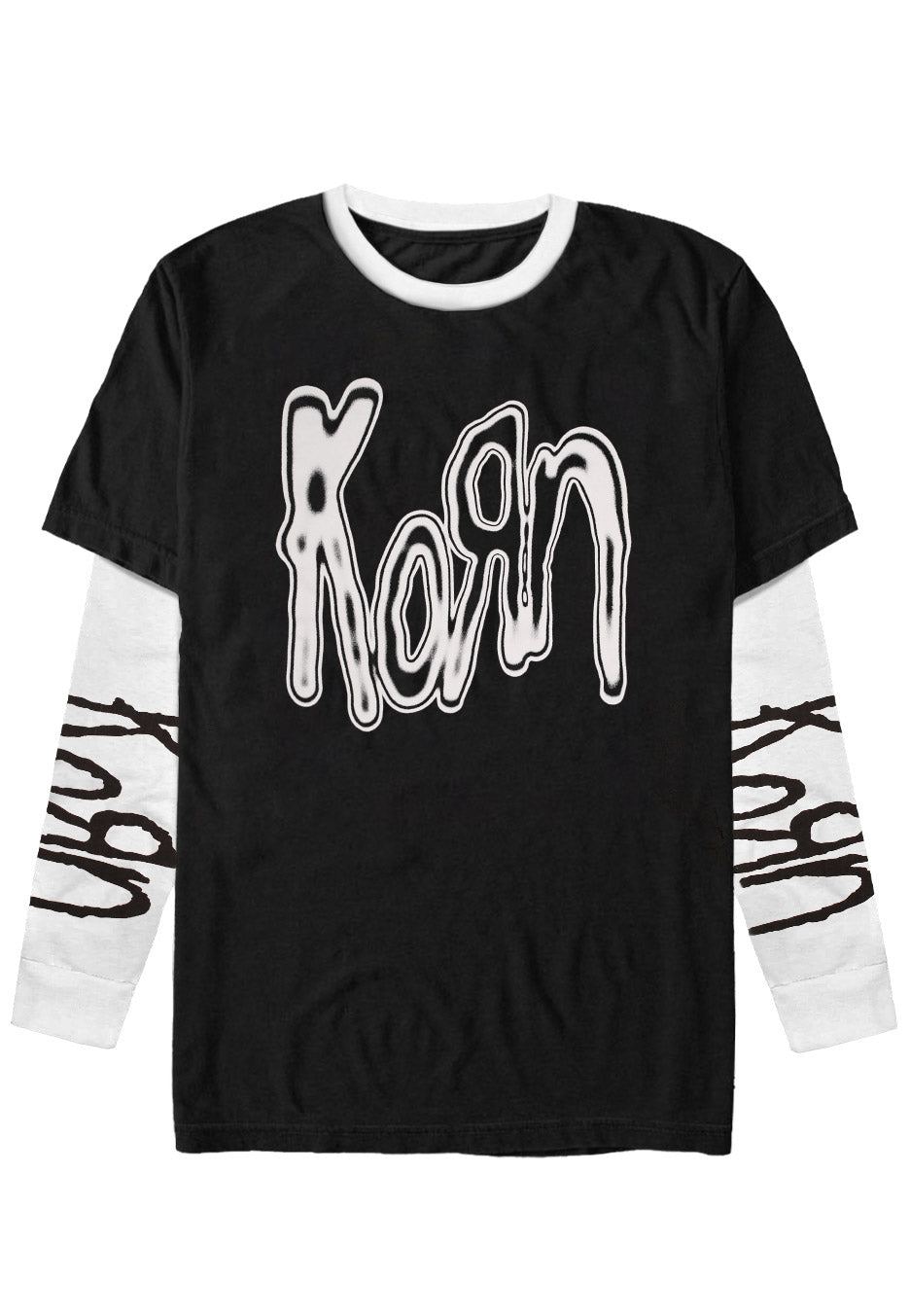 Korn - Metallic Logo - Longsleeve | Neutral-Image