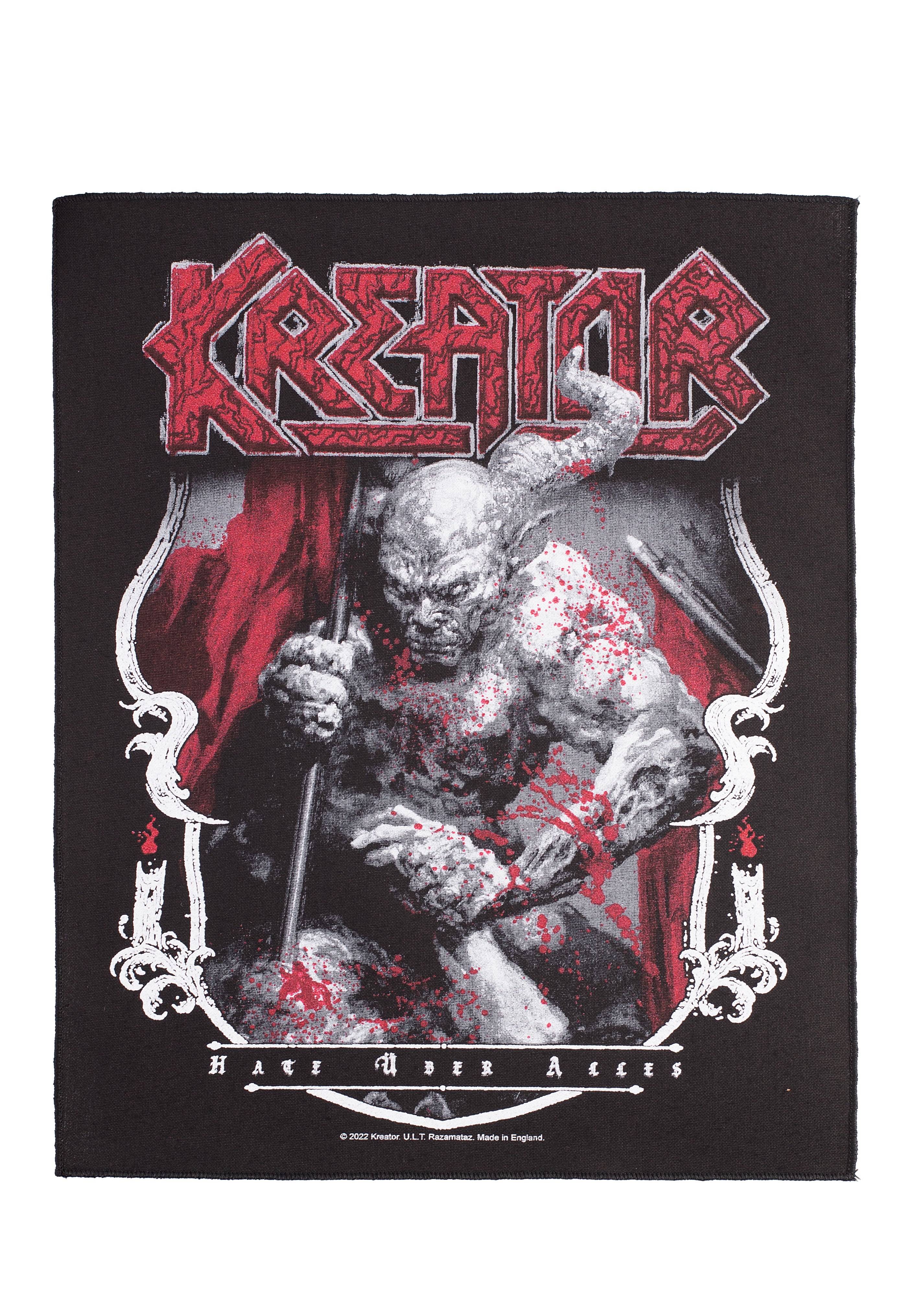 Kreator - Hate Über Alles - Backpatch | Neutral-Image