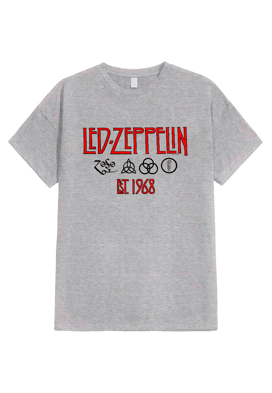 Led Zeppelin - Symbols Est 68 Grey - T-Shirt | Neutral-Image