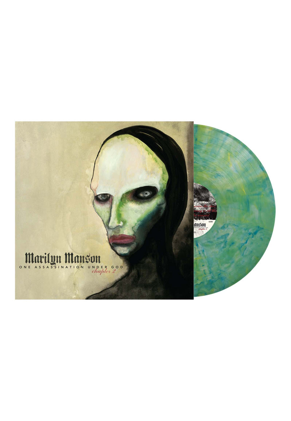 Marilyn Manson One Assassination Under God Chapter 2 Green & Blue Marbled Vinyl