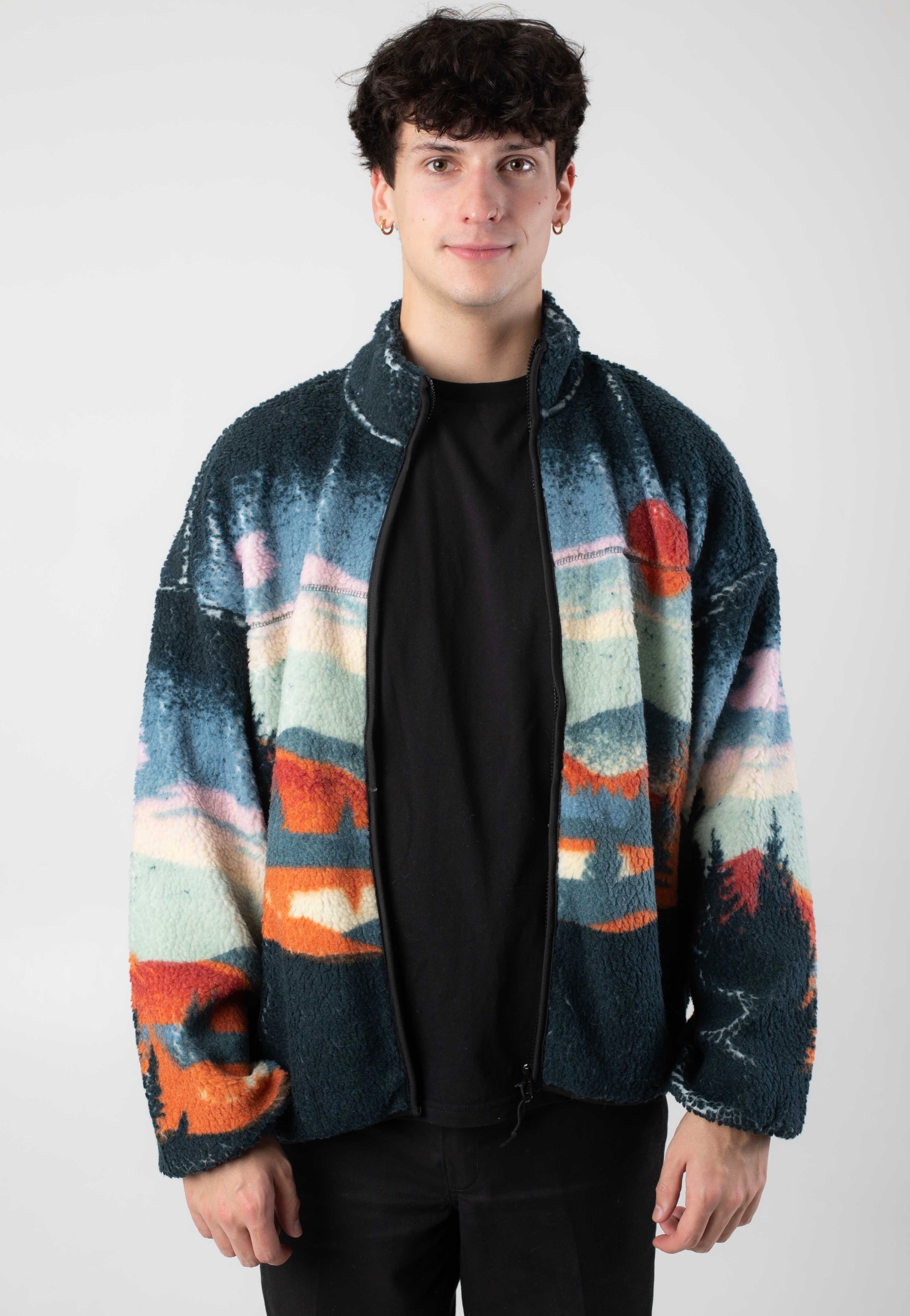 Only & Sons - Blaze Reg Full Zip High Neck Reflecting Pond - Jacket | Men-Image