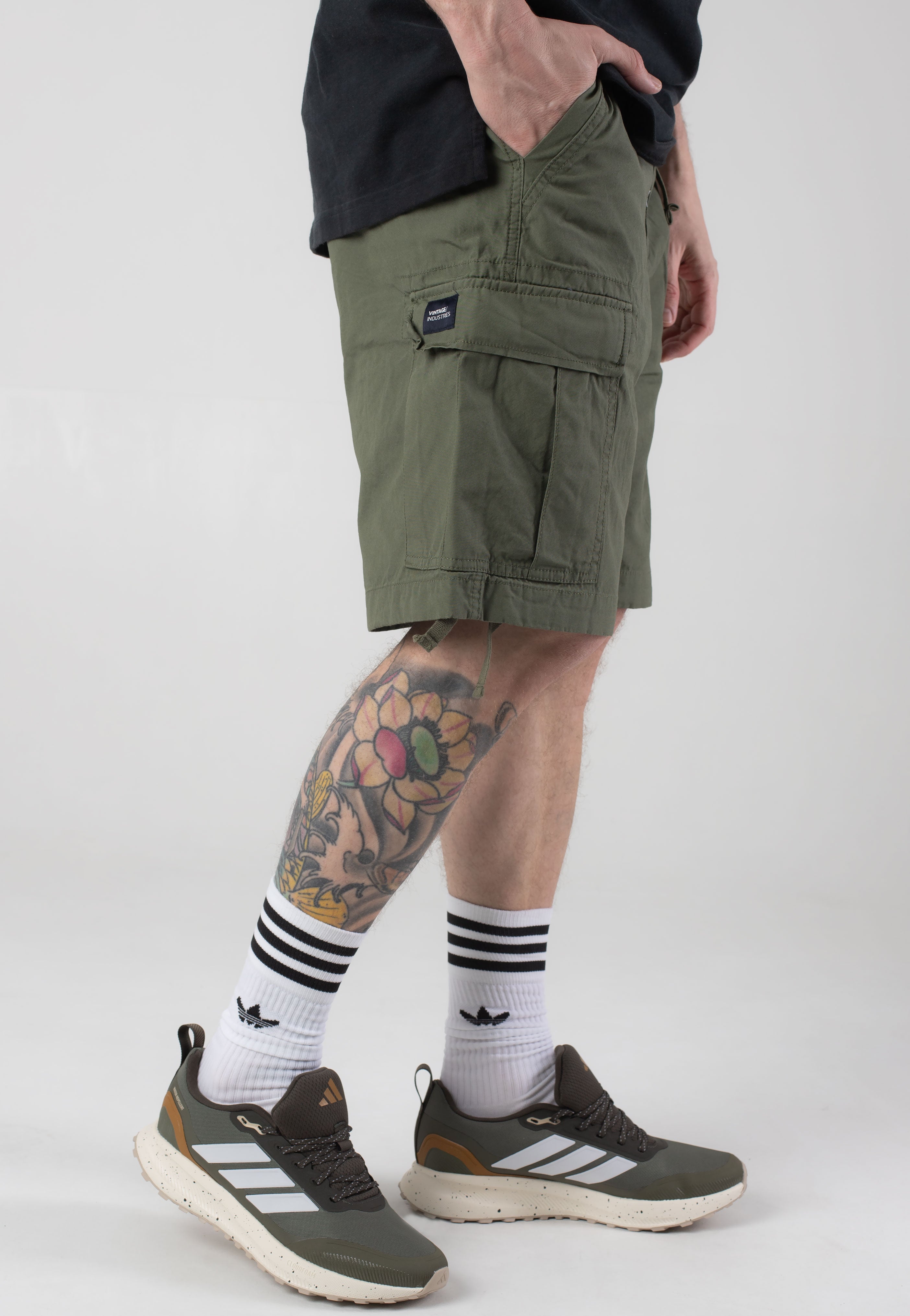 Vintage Industries - Davis Olive Drab - Shorts | Men-Image