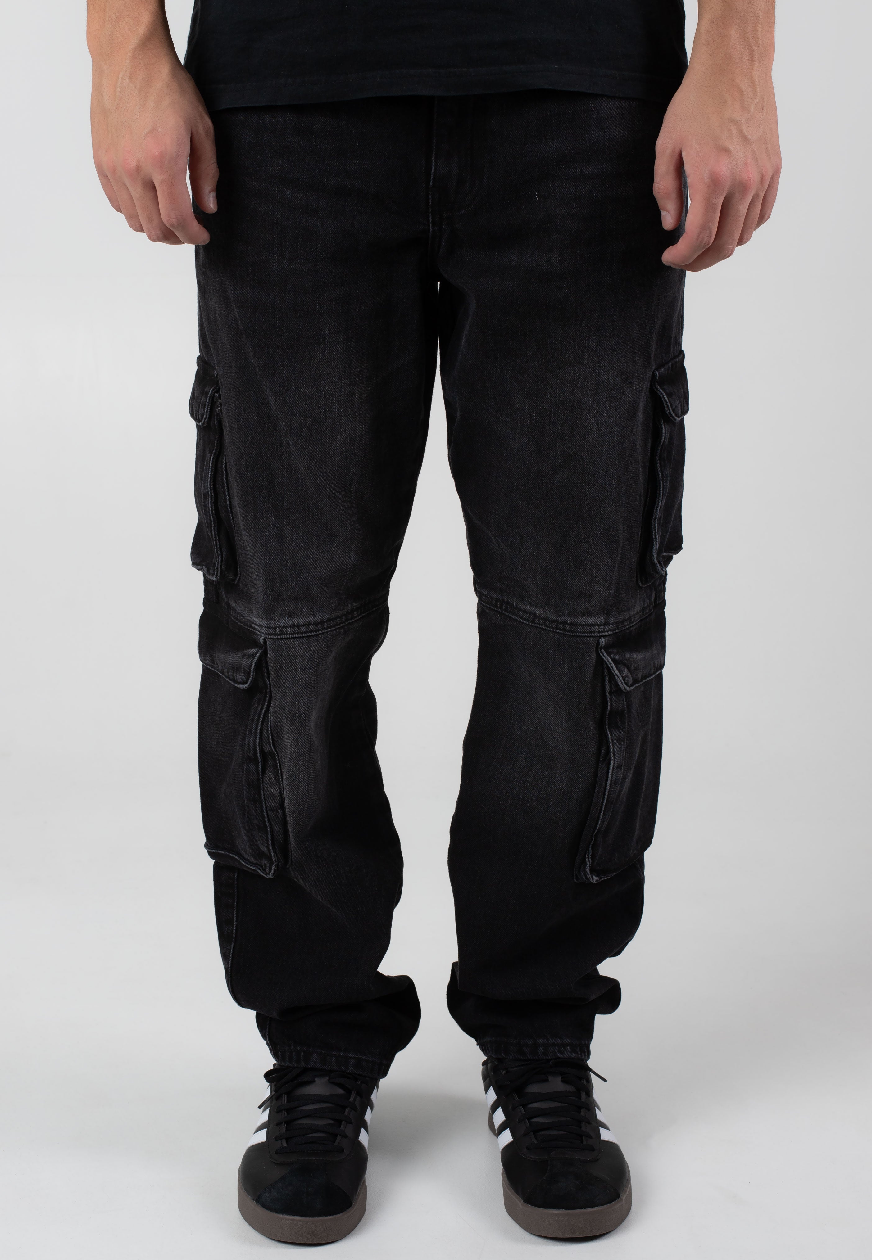Only & Sons - Edge Str Cargo Washed Black - Jeans | Men-Image