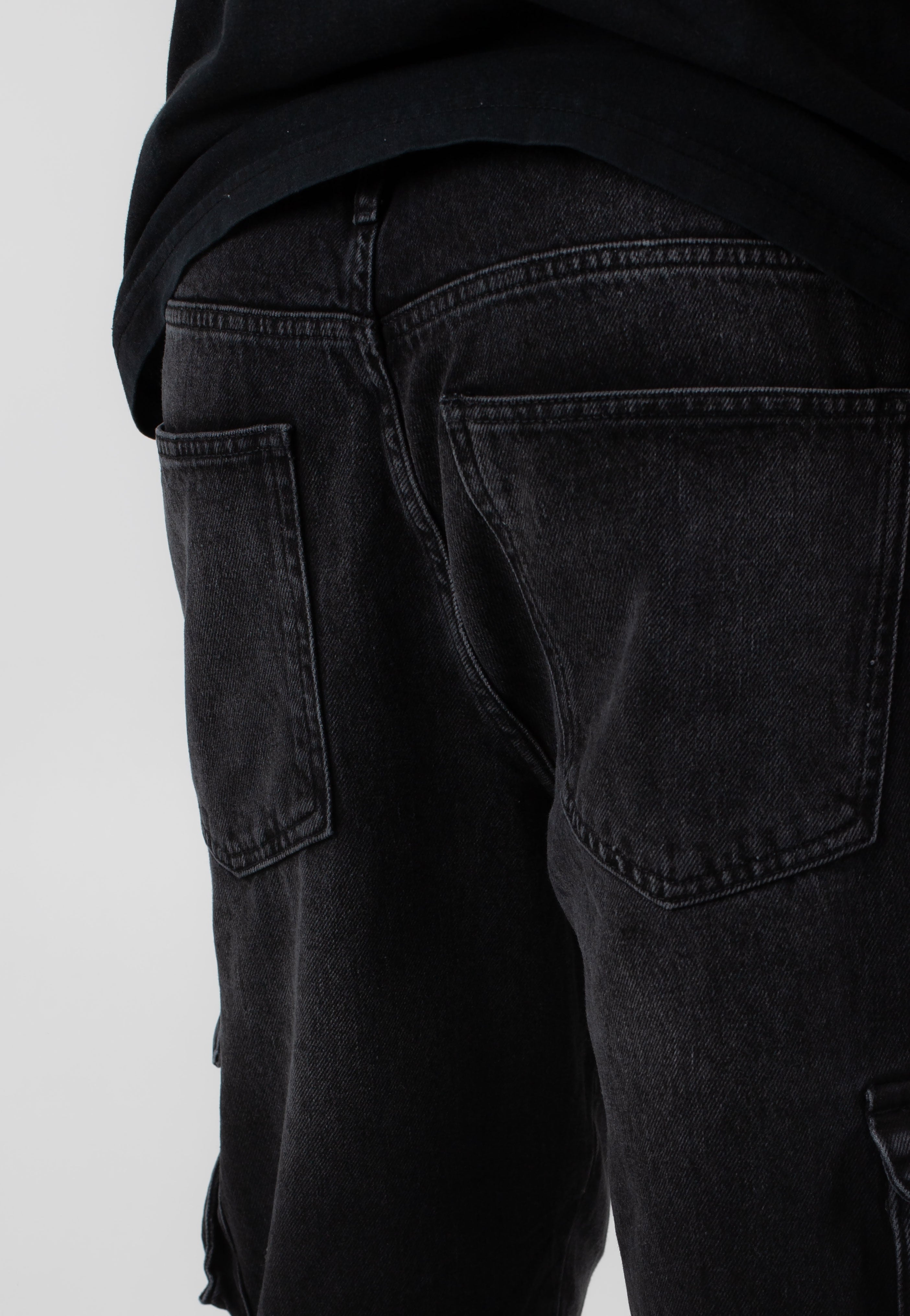 Only & Sons - Edge Str Cargo Washed Black - Jeans | Men-Image