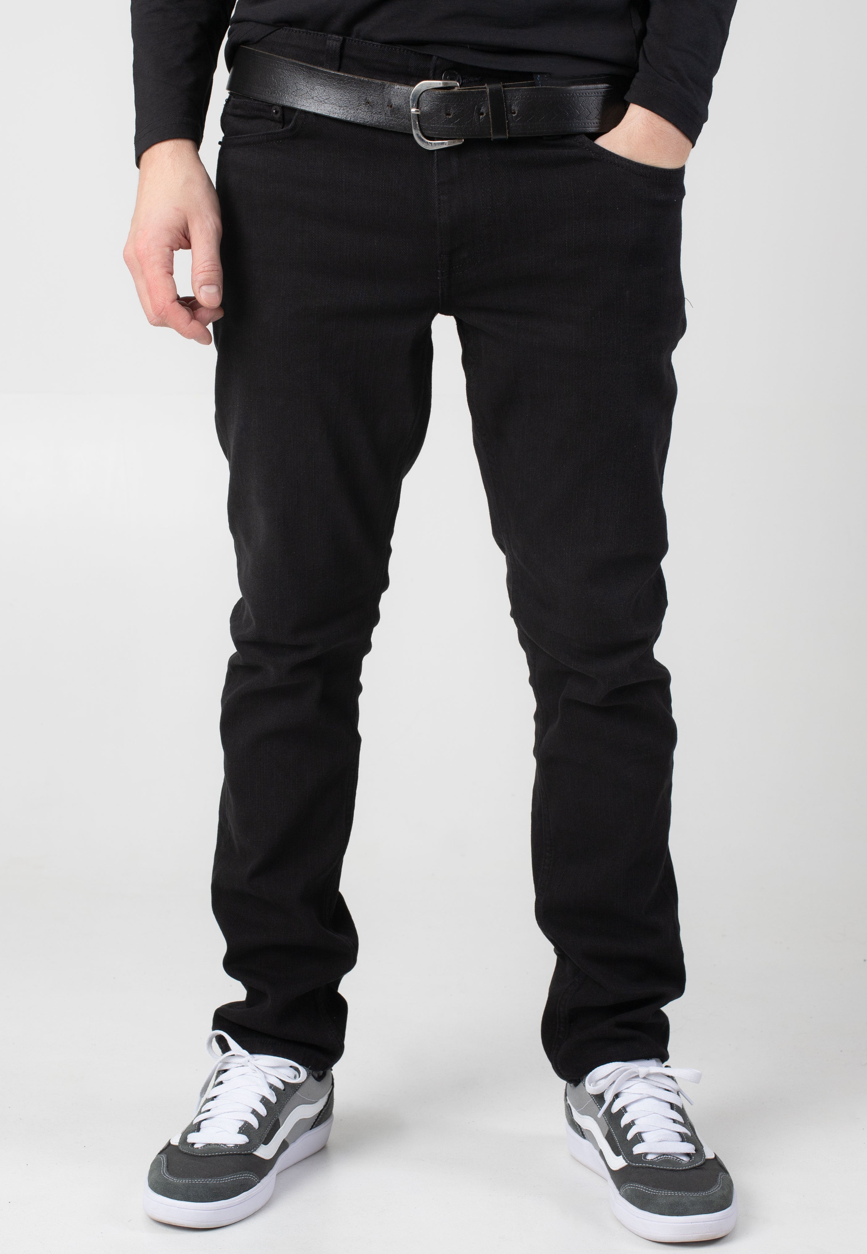 Only & Sons - Loom Slim Black Denim - Jeans | Men-Image