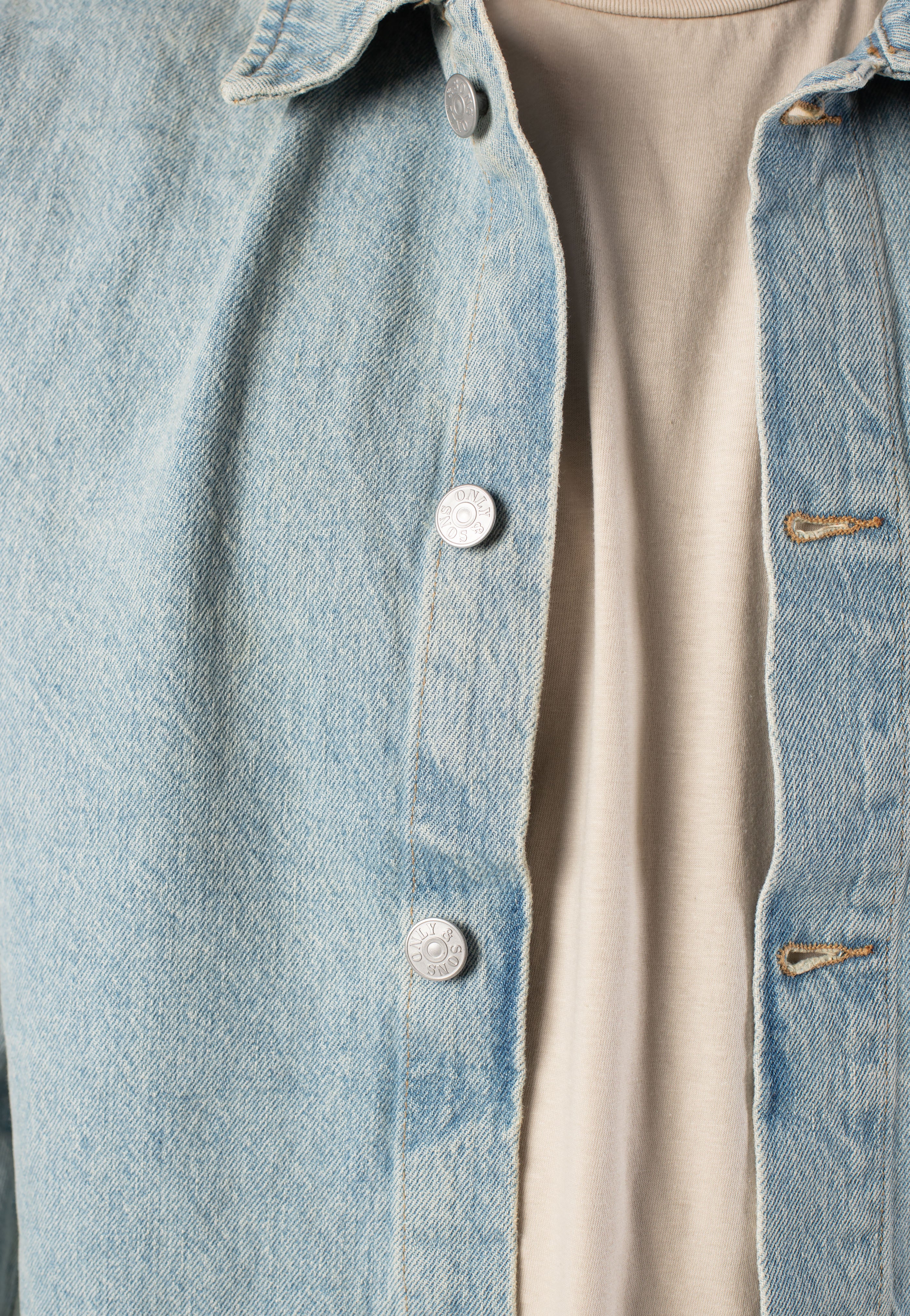 Only & Sons - Sprick Box Medium Blue Denim - Jeans Jacket | Men-Image