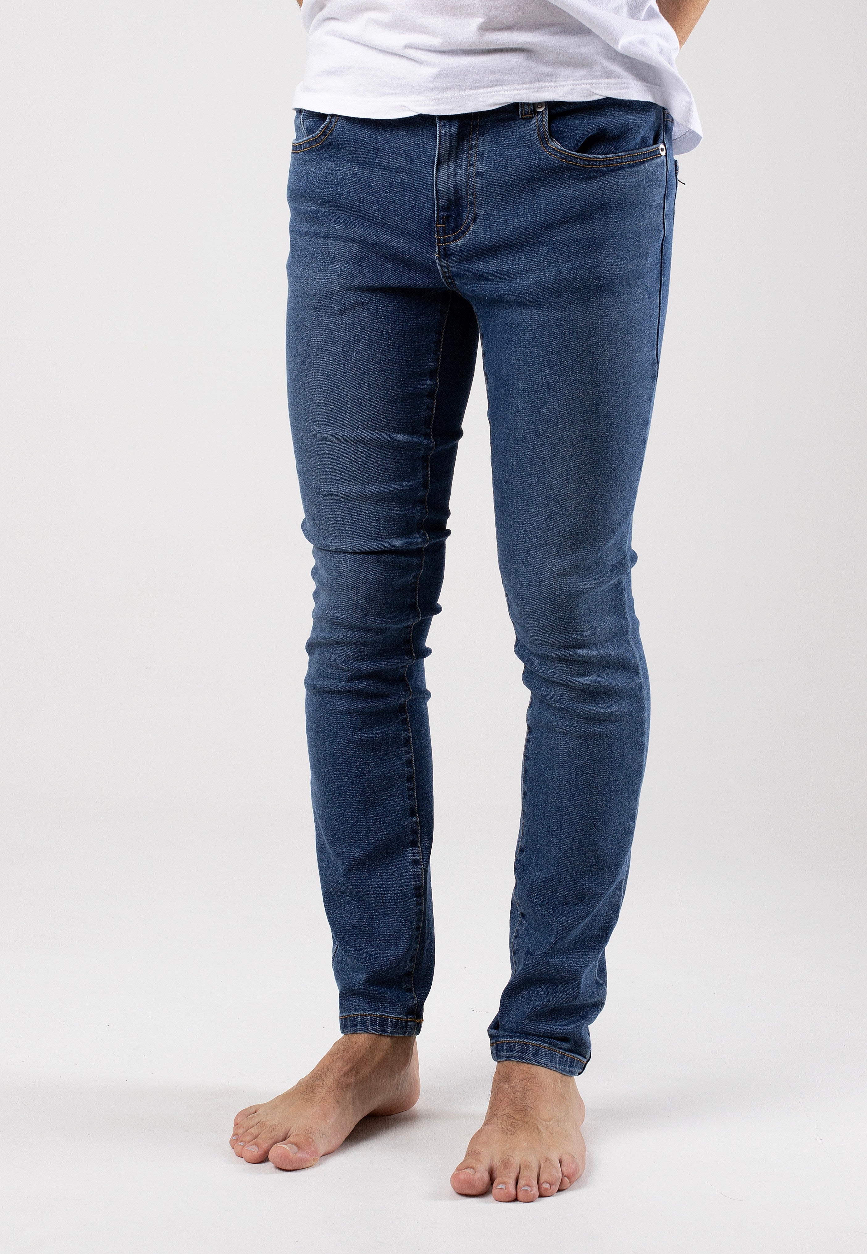 Only & Sons - Warp Skinny Medium Blue Denim - Jeans | Men-Image